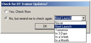 Check for Updates - DT Trainer - Autistic Software